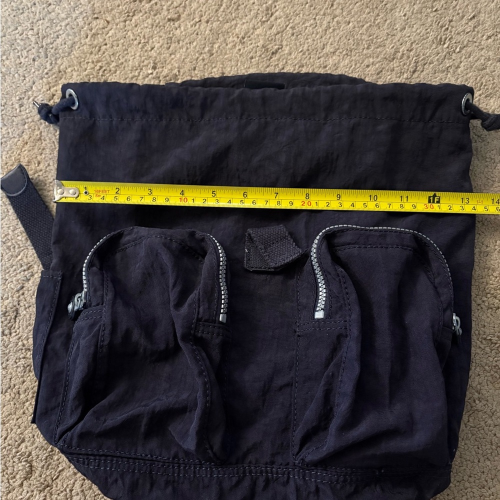 Kipling City Pack Navy Drawstring Flap Closure Ba… - image 4